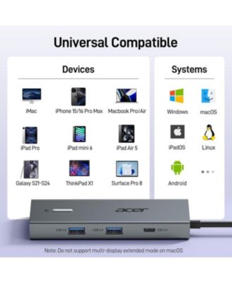 USB-C Docking Station with Dual HDMI | 9-in-1 Laptop Multiport Adapter | 4K HDMI, USB A & C Ports, SD/Micro SD, 100W PD Charging | Compatible with Mac, Dell, HP, Surface, and More
