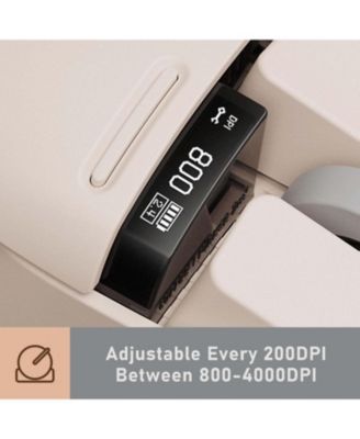 PBT Wireless Mouse, Rechargeable, OLED Display, 4000 DPI, Triple Mode (Bluetooth, 2.4G, Type C), Compatible with Glass Surface for Mac/Windows