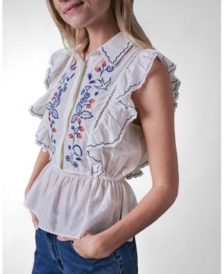 Women's Wild Strawberry Silk Blend Blouse