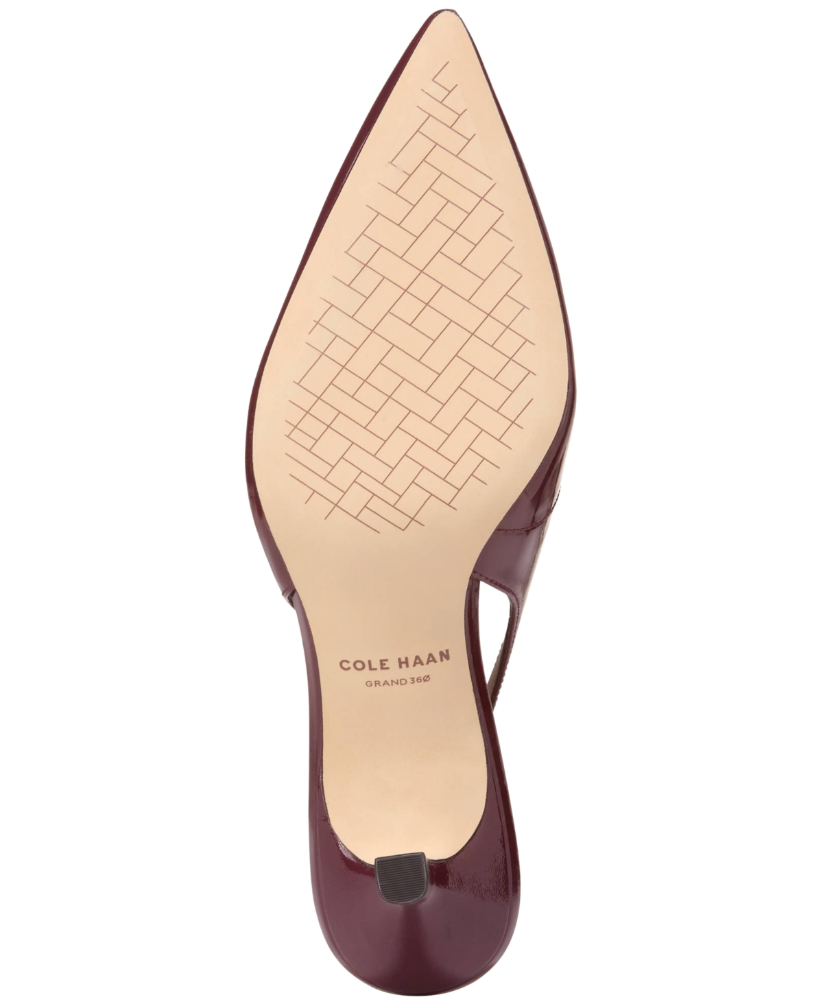 Cole Haan Hansell Slingback Pointed Toe Pump In Burgundy
