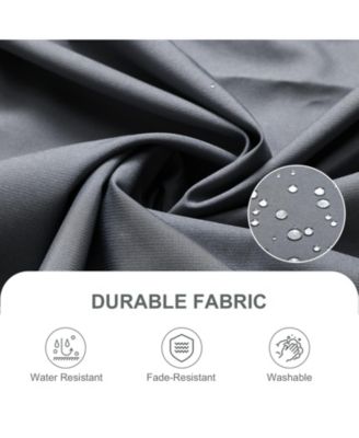 12x12FT Pergola Replacement Canopy- Retractable Sun Shade Cover with Water-Resistant & UPF 50+ UV Blocking for Outdoor Patio, Brown/Gray