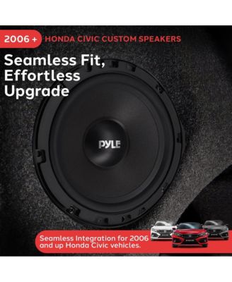 Two-Way Component Speaker Systems, 6.5'' for 2006-Up HONDA CIVIC, 300 Watts, 4 Ohm Impedance (Pair)