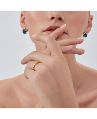 Eye Sterling Silver Adjustable Stacking Ring Evil Eye