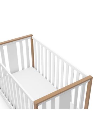 Modern Pacific 4-In-1 Convertible Crib - White/Vintage Driftwood