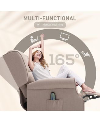 Massage Recliner Sofa with Heat Function, Remote Control,