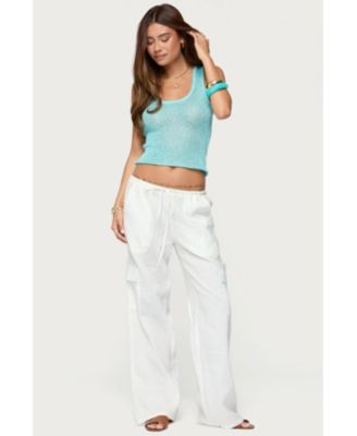 Womens Eleora Sequin Knit Tank Top