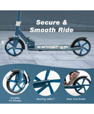 Adjustable Height Aluminum Kick Scooter for Kids and Adults