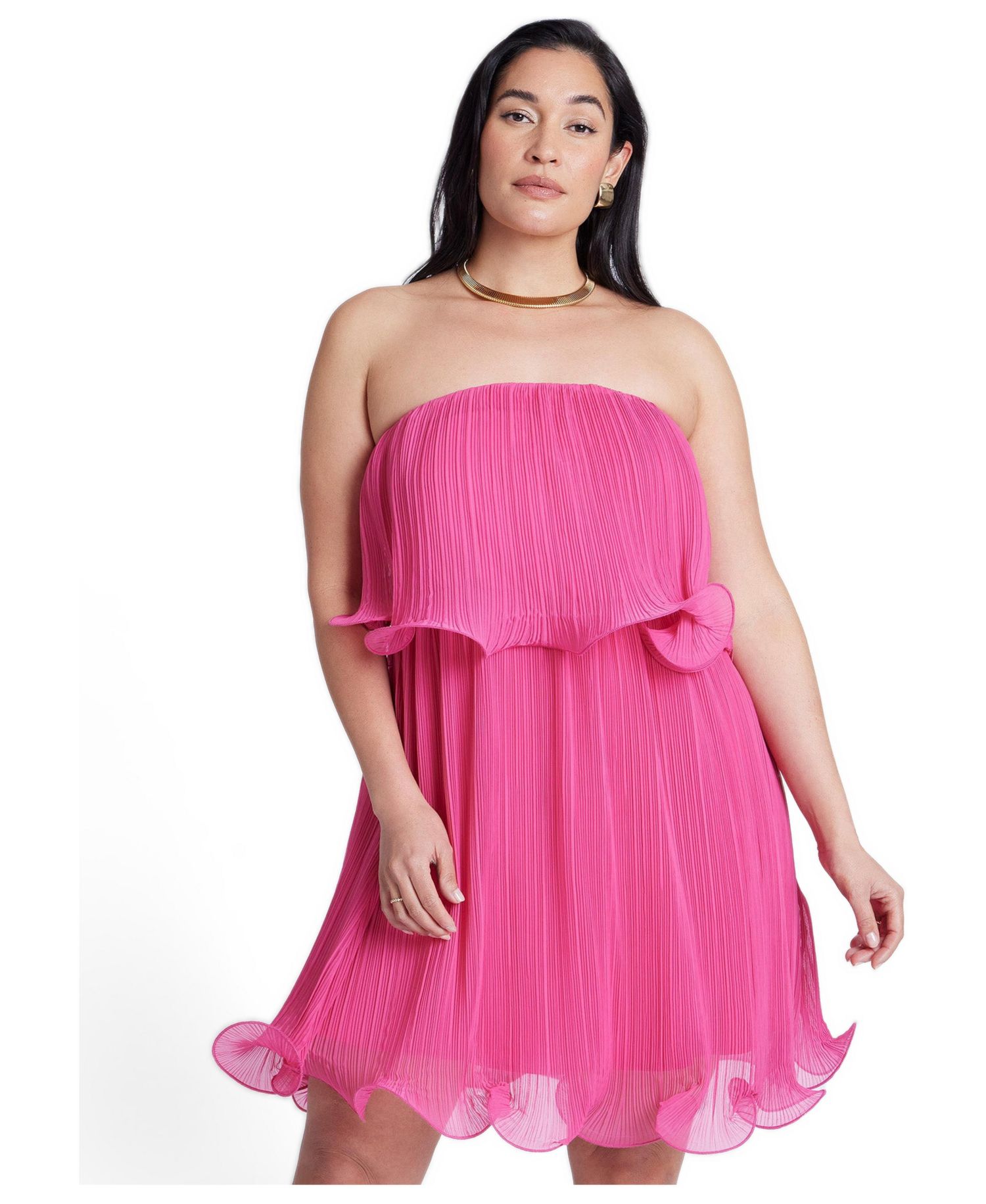 Women's Ruffle Hem Mini Dress