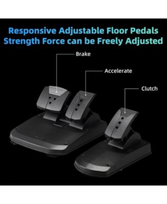 1080&deg;Racing Steering Wheel with Pedals & Shifter – Compatible with Xbox, PS4, PC, Switch & More – Realistic Simulation with Vibration Feedback