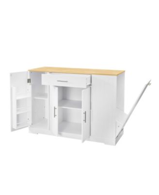 Drawers and Trash Storage Kitchen Island