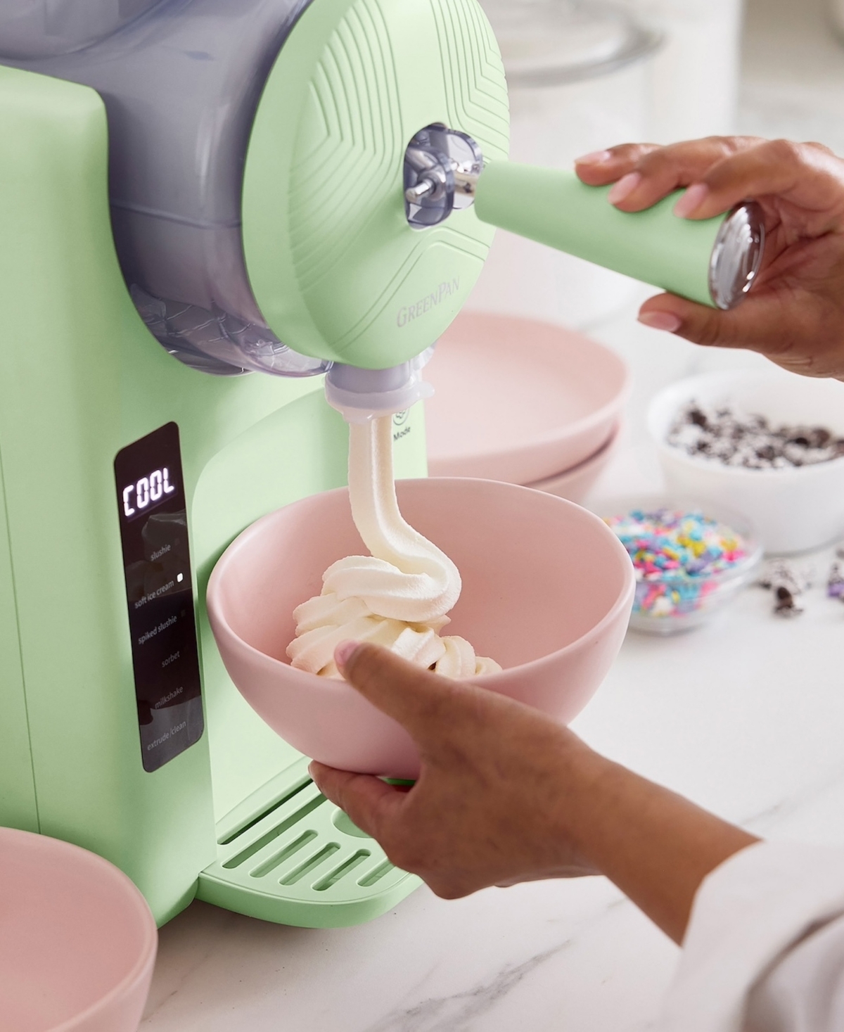 Greenpan Frost Ice Cream & Frozen Drink Maker In Green