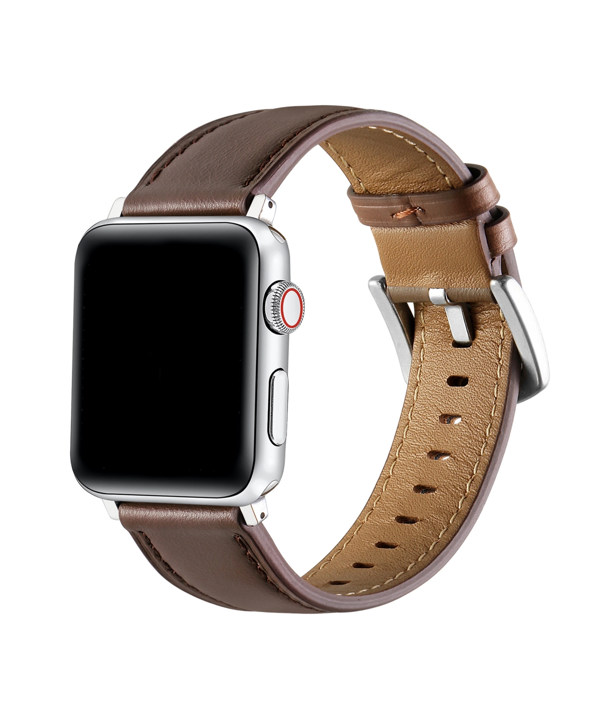 Posh Tech Drake Leather Band For Apple Watch In Brown