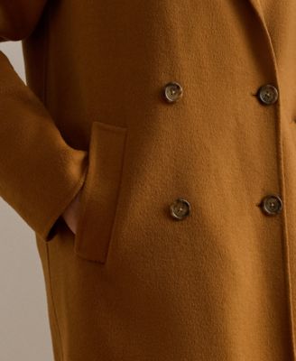 Women's Face-Dawley Double-Breasted Wool-Blend Jacket