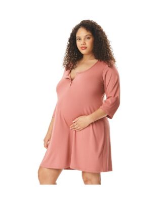 Motherhood Women's Maternity Sleep Henely Nightgown with Nursing Access