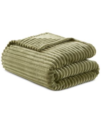 Ribbed Plush Blanket, Twin