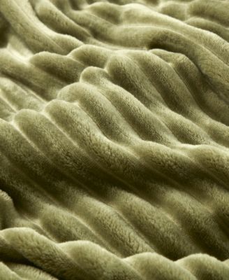 Ribbed Plush Blanket, Full/Queen