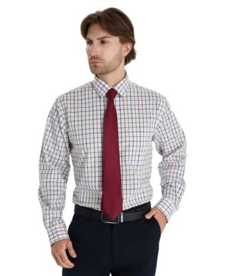 Men's Windowpane Plaid Shirt, Macy's Exclusive