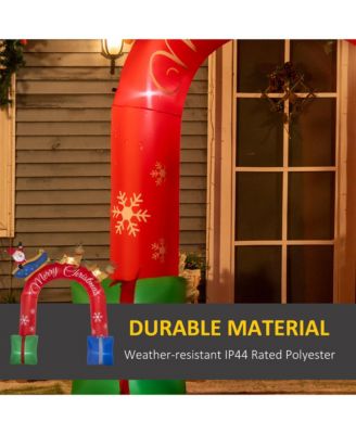 9ft Inflatable Christmas Arch with Built-in LED for Garden Lawn Party