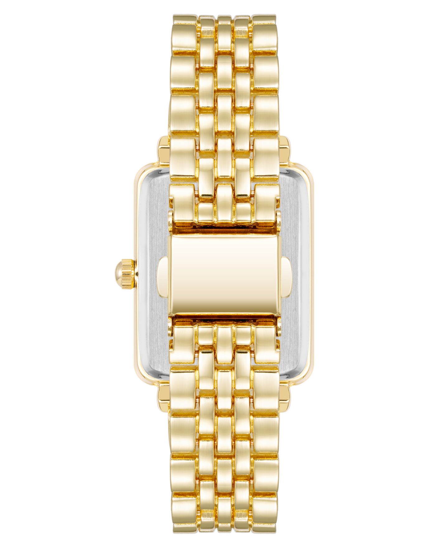 Женские часы Anne Klein Quartz Rectangular Gold-Tone Metal Alloy Watch, 25mm — фото 3
