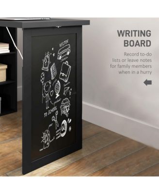 Convertible Desk with board & Shelf Multi-Function Table,