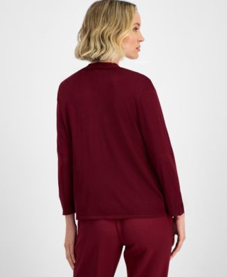 Women's Long Sleeve Cardigan Sweater, Regular & Petite