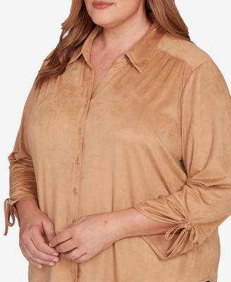 Plus Size Mount Laurel Button Front Top