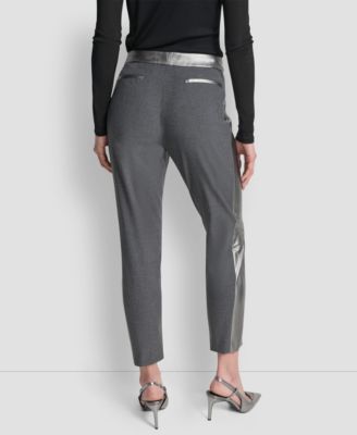 Women's Mid-Rise Tuxedo Pants