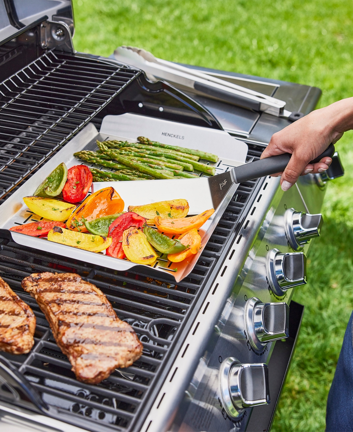 Henckels Bbq 2-pc. Griddle Spatula Set In Multi