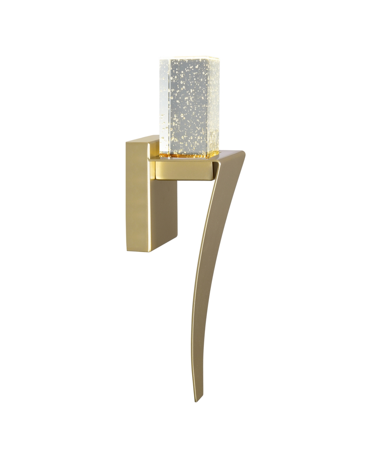 Cwi Lighting 16" Metal Catania Led Integrated Wall Light In Gold