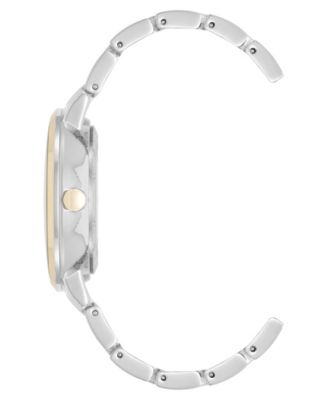 Women's Quartz Premium Silver-Tone and Gold-Tone Metal Alloy Watch, 35mm