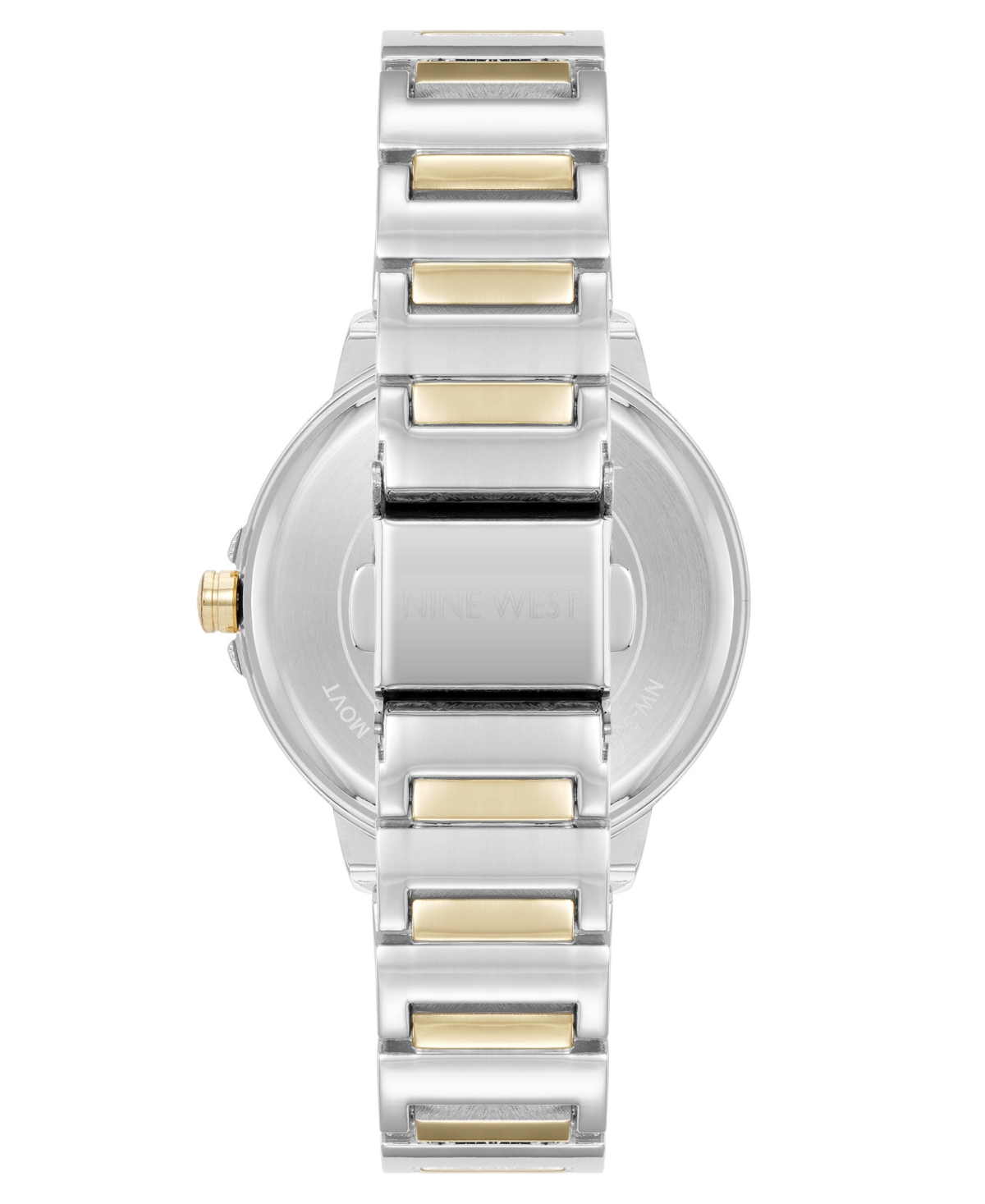 Anne Klein Women's Quartz Classic Black And Two-tone Metal Alloy Watch, 35mm