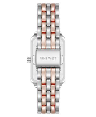 Women's Quartz Casual Silver-Tone and Rose Gold-Tone Metal Alloy Watch, 23mm