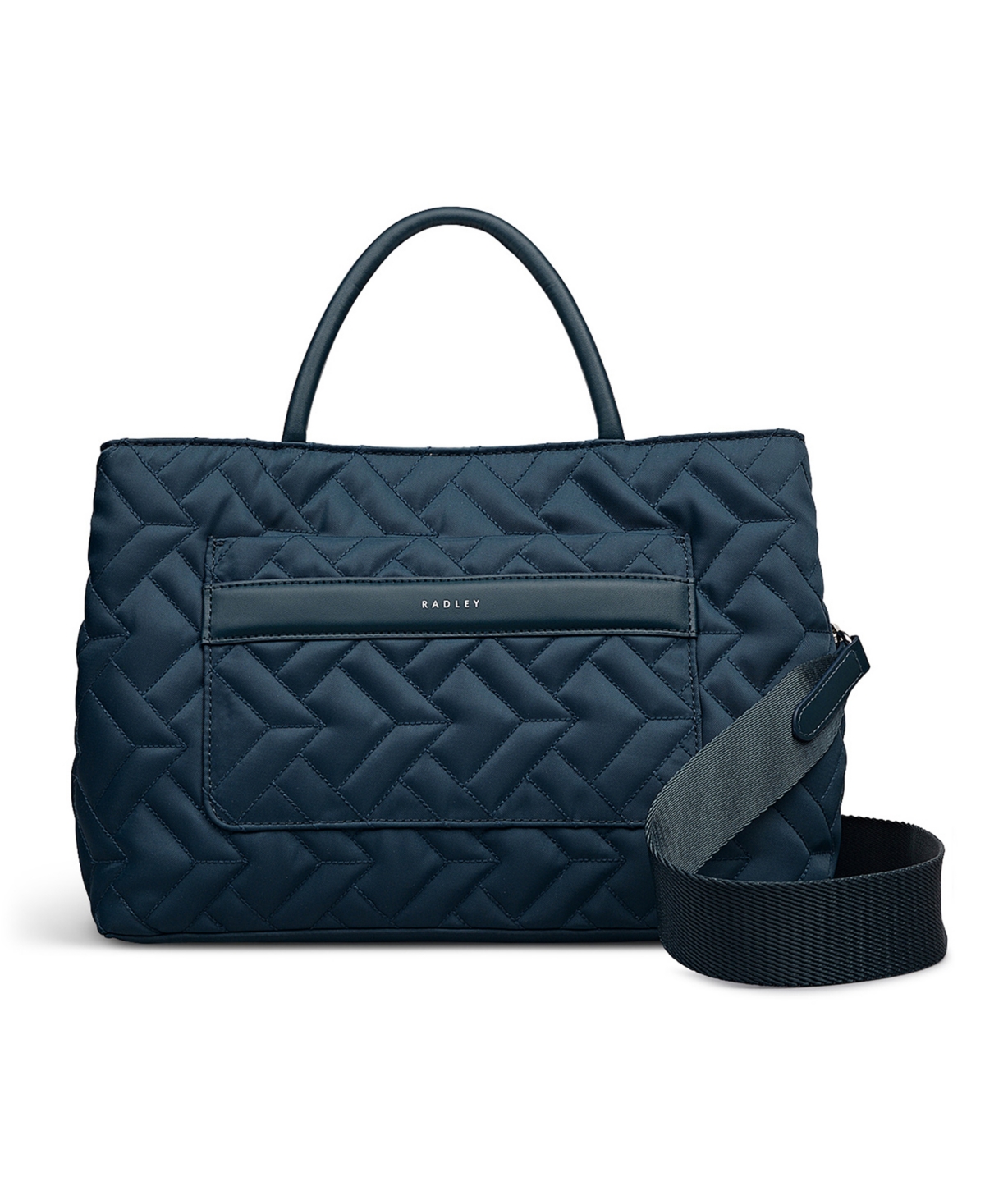 Radley London Holland Park Quilt Small Zip Top Grab Bag In Blue