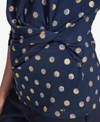 Women's Crew Neck Moondance Dot Top