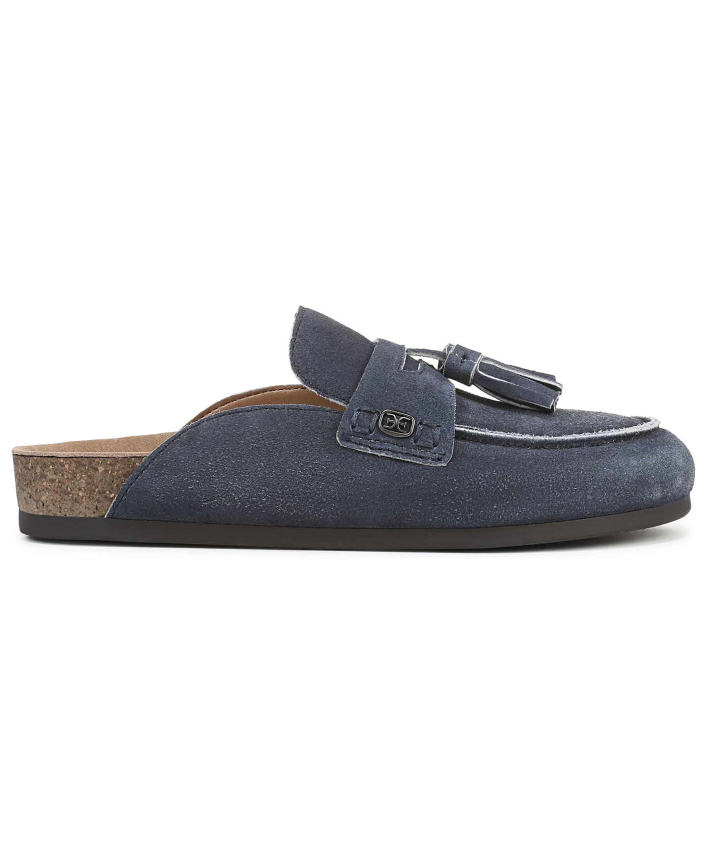Женские сабо Sam Edelman Astrid Slip-On Mules, цвет: Синий замшевый — фото 2
