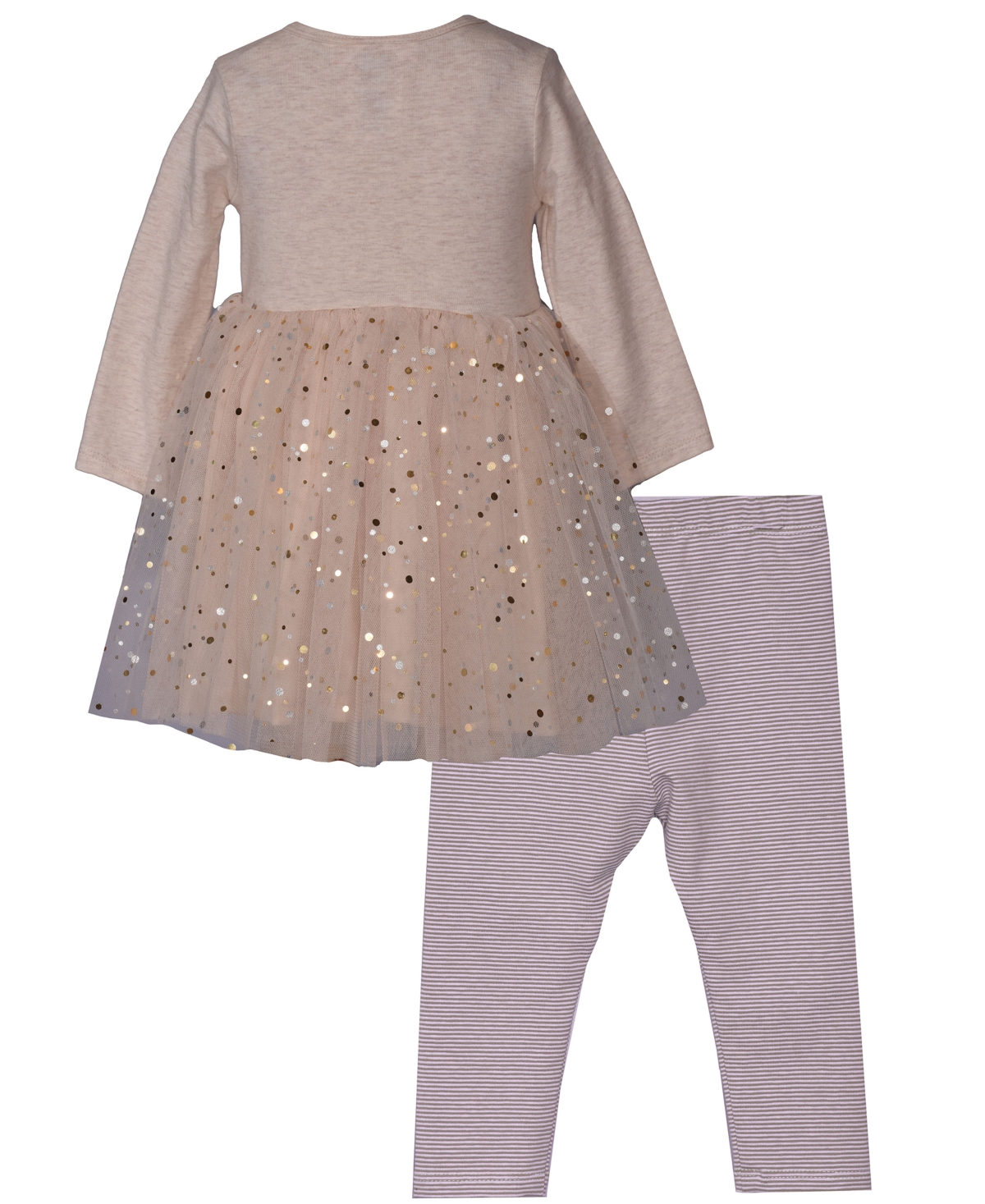 Bonnie Baby Baby Girls 2-piece Sequin Pumpkin Set In Brown