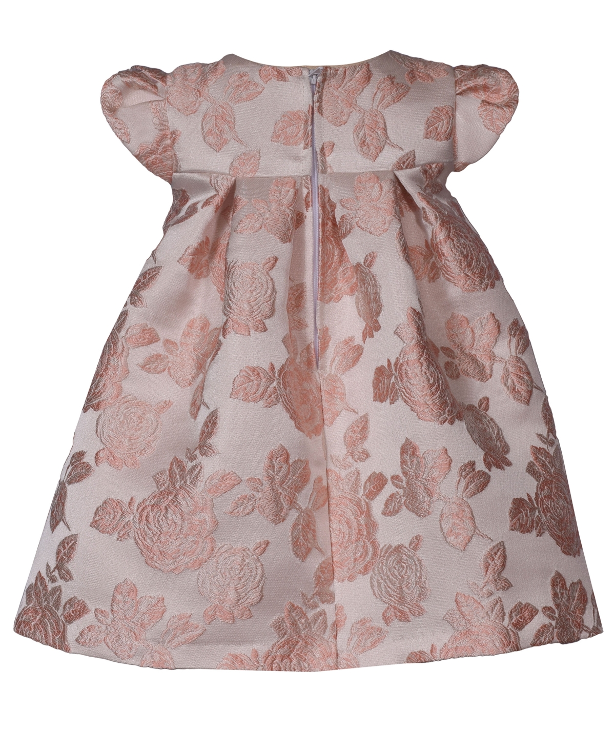 Bonnie Baby Baby Girls Floral Trapeze Party Dress In Brown