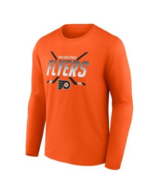 Men's Orange Philadelphia Flyers Covert Long Sleeve T-Shirt