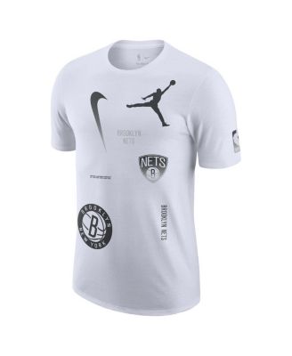 Men's White Brooklyn Nets Courtside Statement Edition Max90 T-Shirt