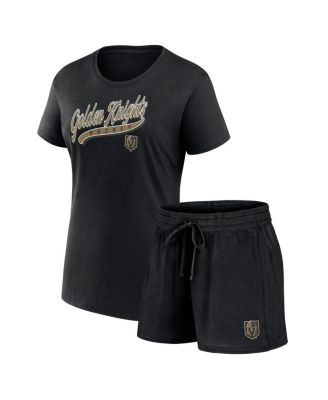 Fanatics - Women's 2-Pieces Vegas Golden Knights Start to Finish T-Shirt and Shorts Combo Pack