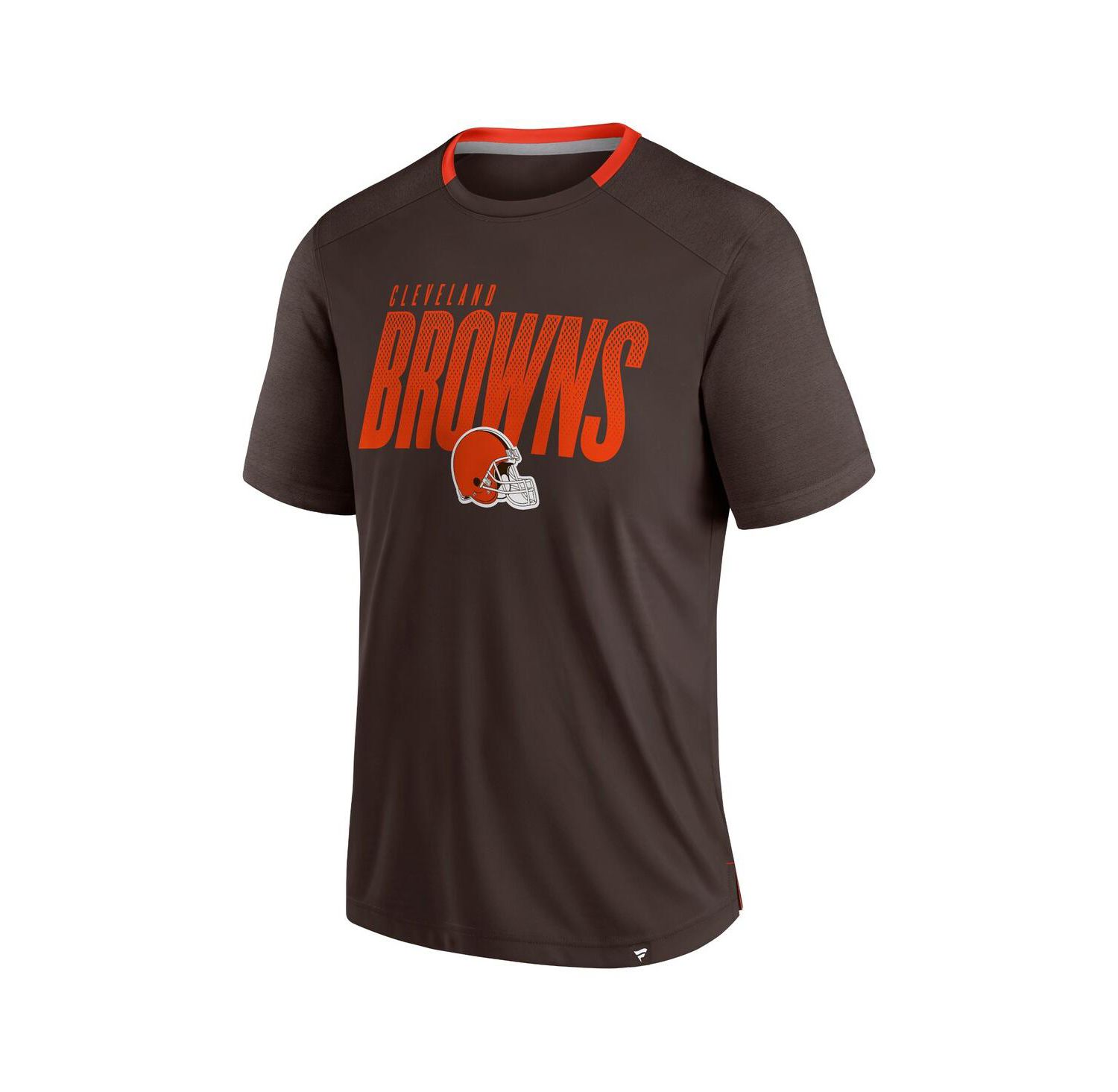 Men's Brown Cleveland Browns Defender Fade Slant T-Shirt