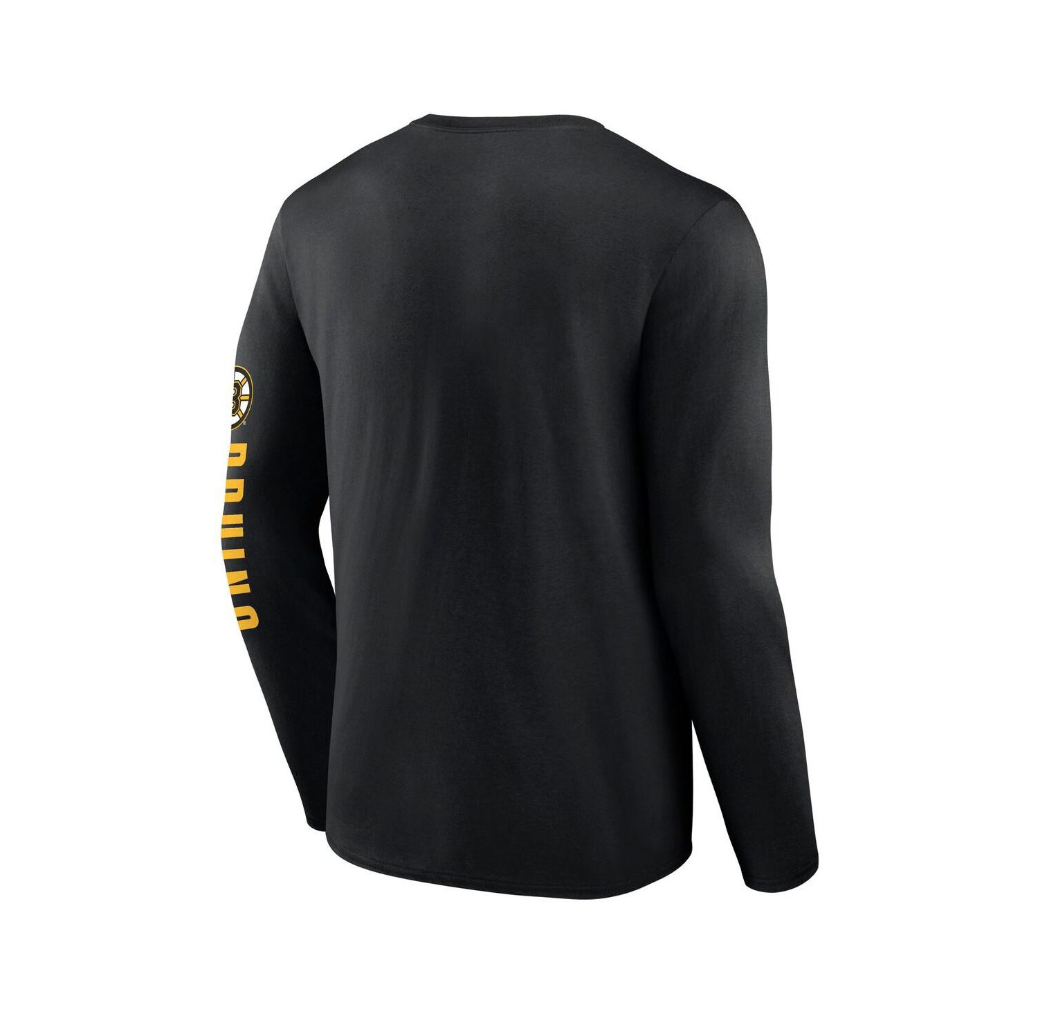 Men's Black Boston Bruins Headline Long Sleeve T-Shirt