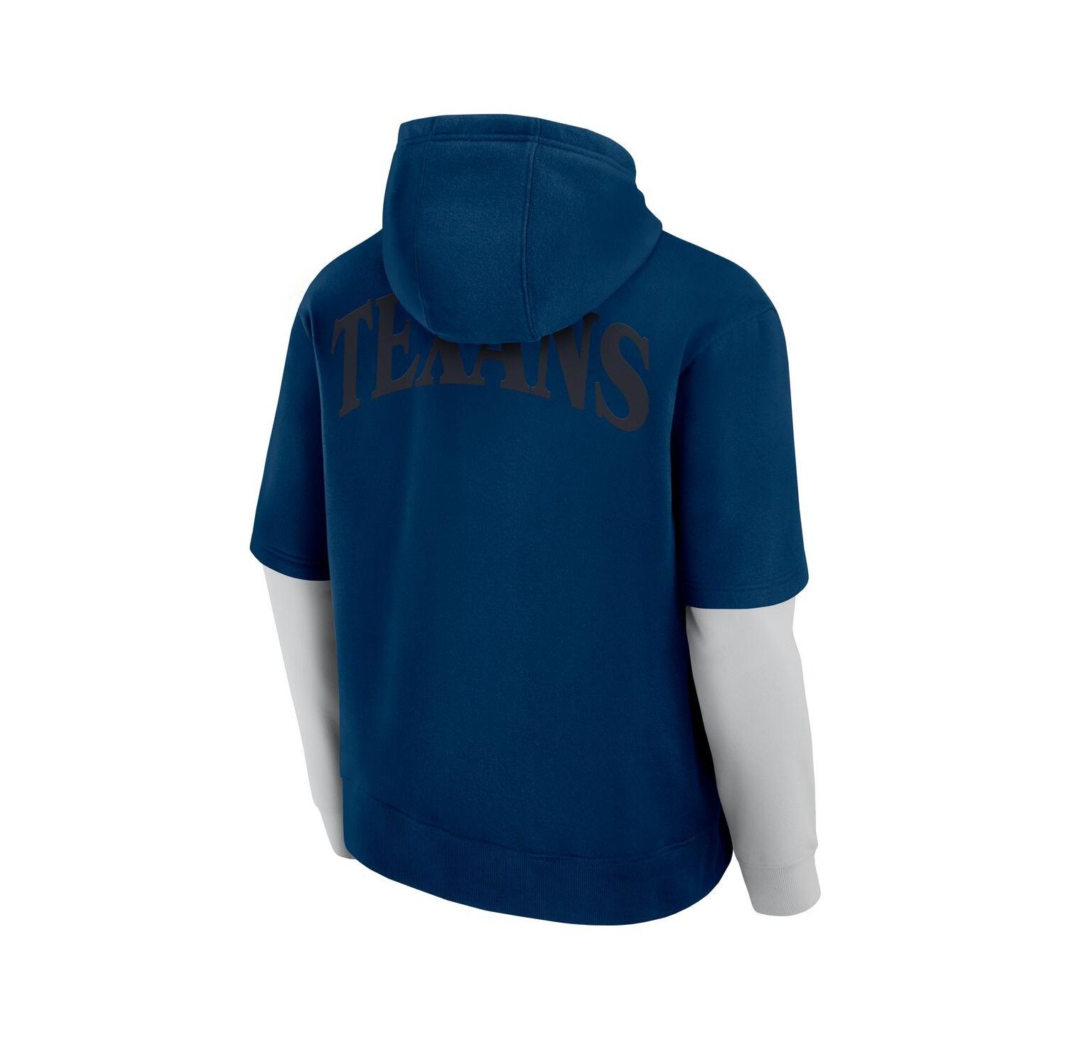 Men's and Women's Navy Houston Texans Sleek Elements Pullover Hoodie