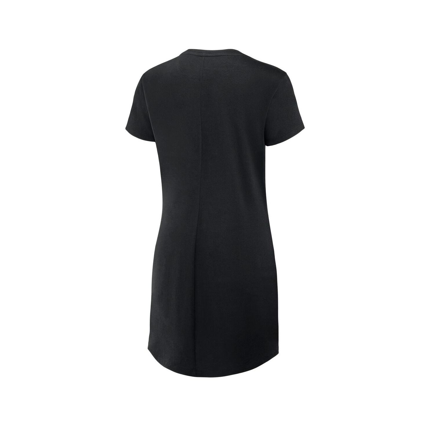 Women's Black Cincinnati Bengals Ruched Drape T-Shirt Dress