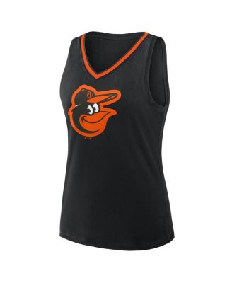 Women's Black Baltimore Orioles Stellar Win V-Neck Tank Top