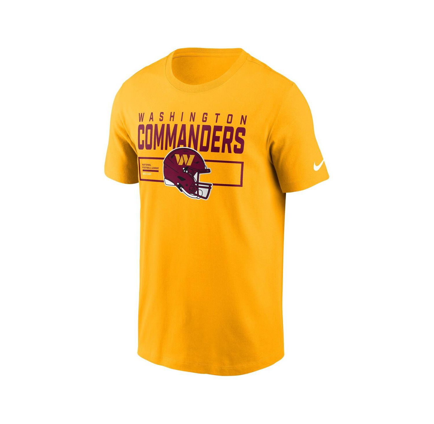 Men's Gold Washington Commanders Primetime Helmet Essential T-Shirt