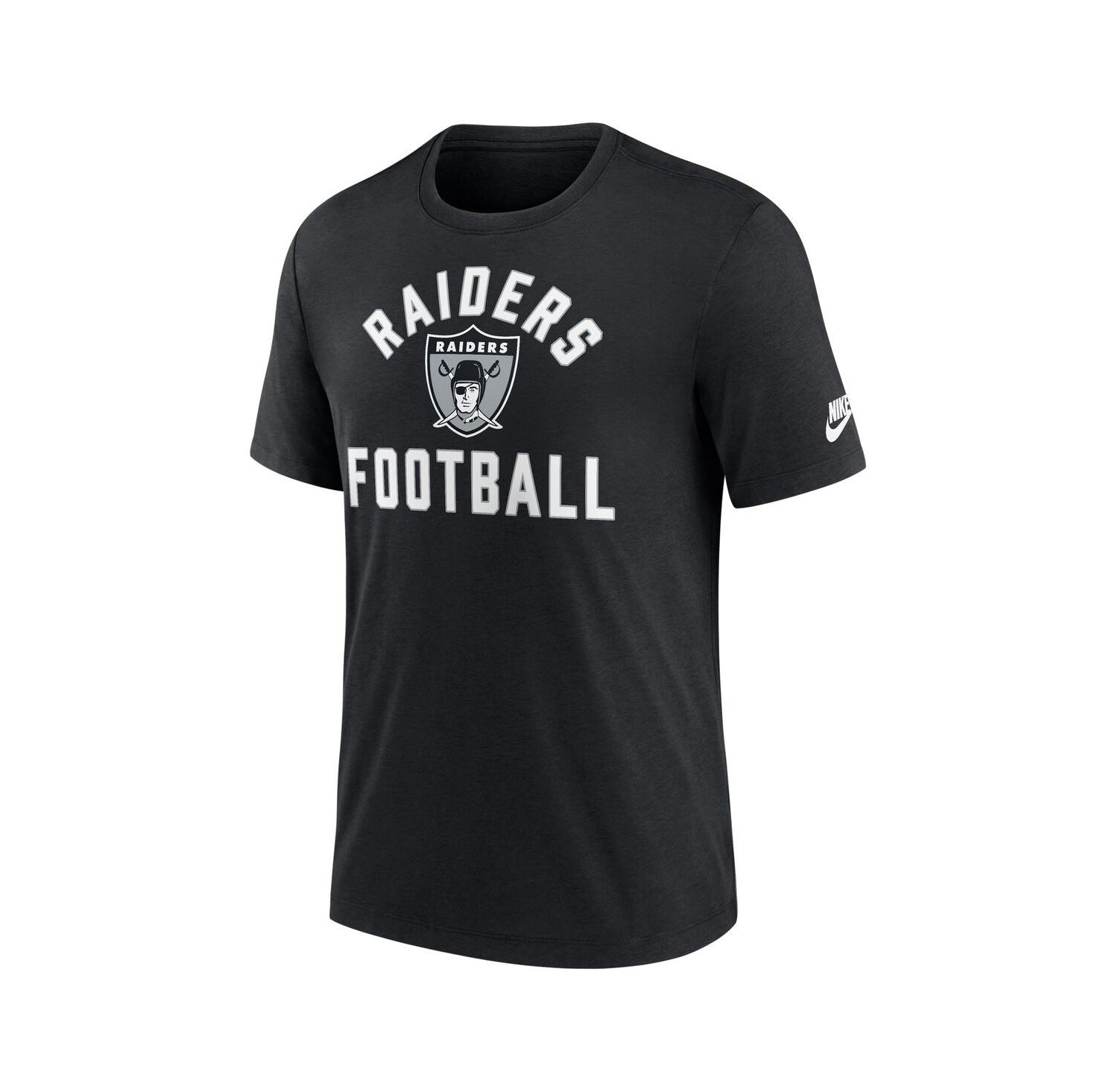 Men's Black Las Vegas Raiders Favorable Timeline Tri-Blend T-Shirt