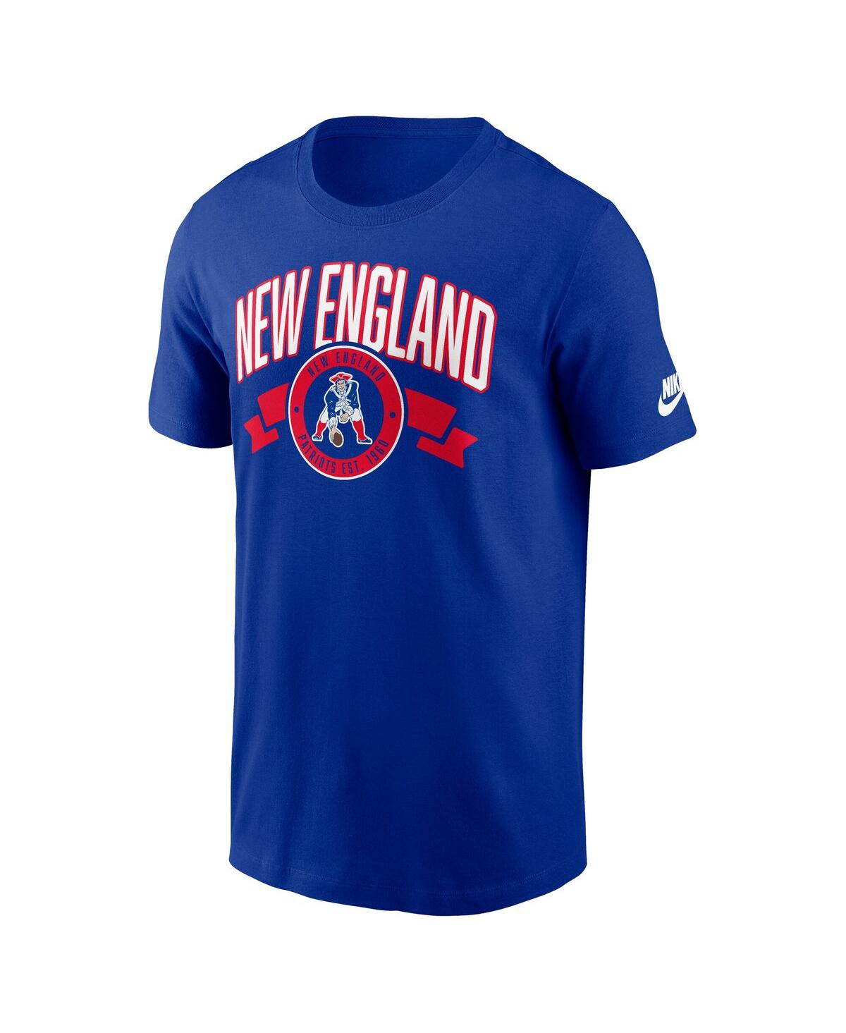 Nike Royal New England Patriots Rewind Front And Back Hit Essential T-shirt In Blue