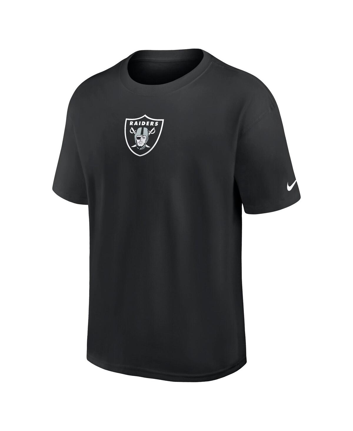 Nike Men's Black Las Vegas Raiders Dominate The Game Essential Max90 T-shirt In Black