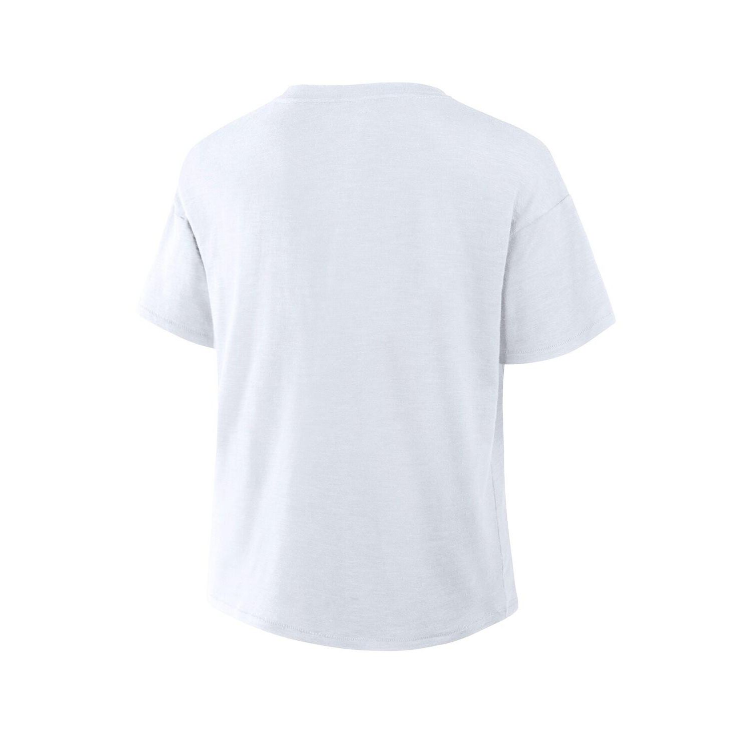 Women's White Washington Commanders Redzone Slub Boxy T-Shirt